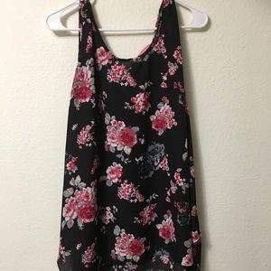 3/$20 Bundle Item Hi-lo sleeveless floral top